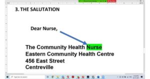 OET Writing Sample Letter
