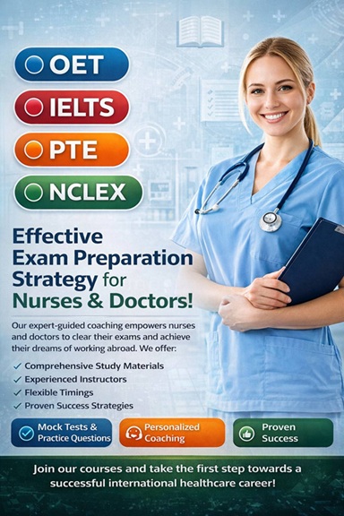 OET Vs IELTS Vs PTE Vs NCLEX
