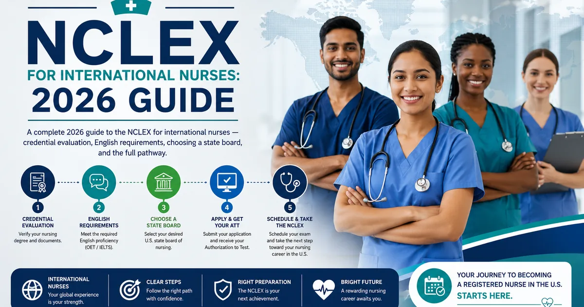 NCLEX for International Nurses (2026): Complete Guide for Internationally Educated Nurses 1 NCLEX for International Nurses